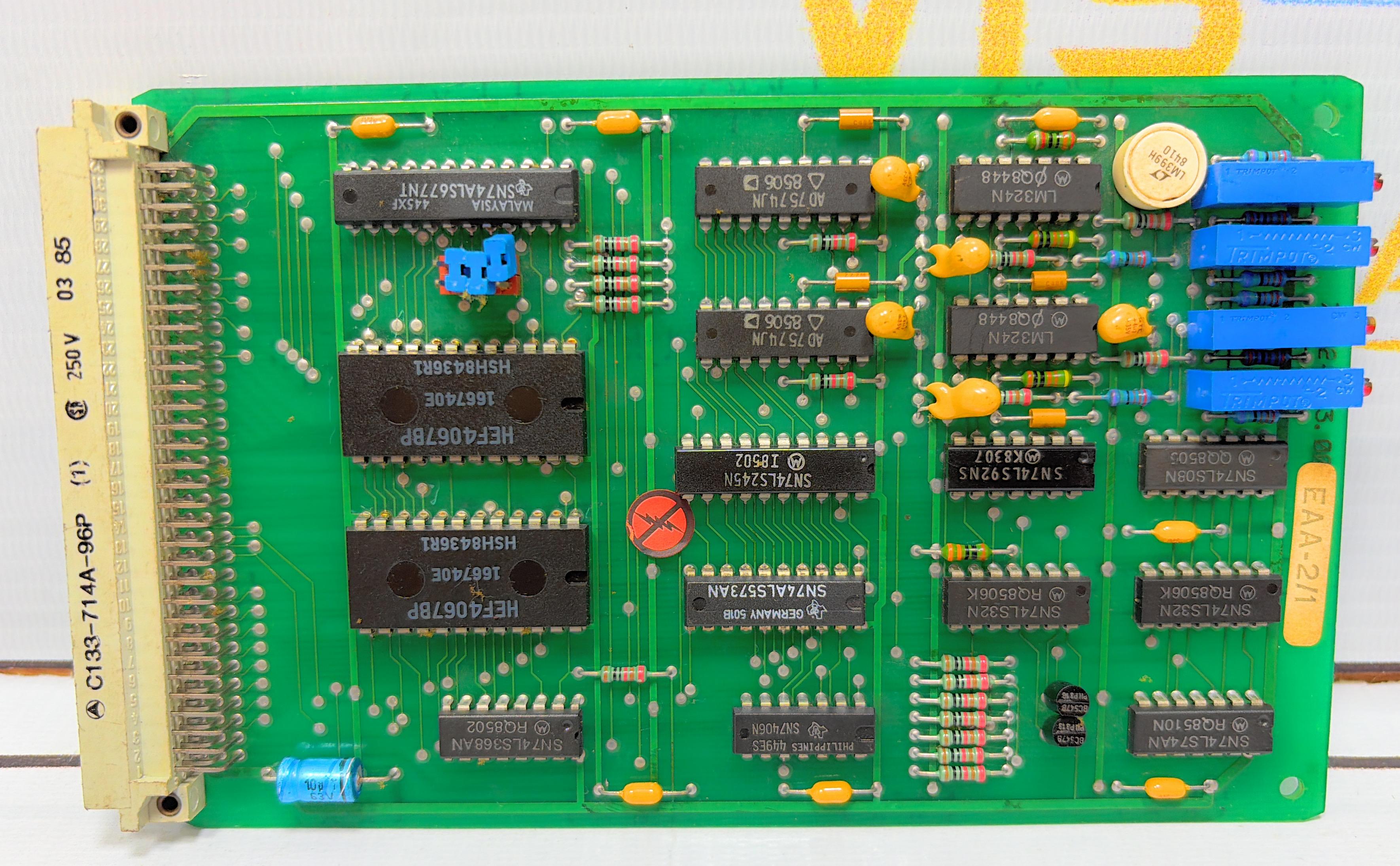 7252-053.0001 PRINTED CIRCUIT BOARD  SIDE A  C133-714A-96P (1