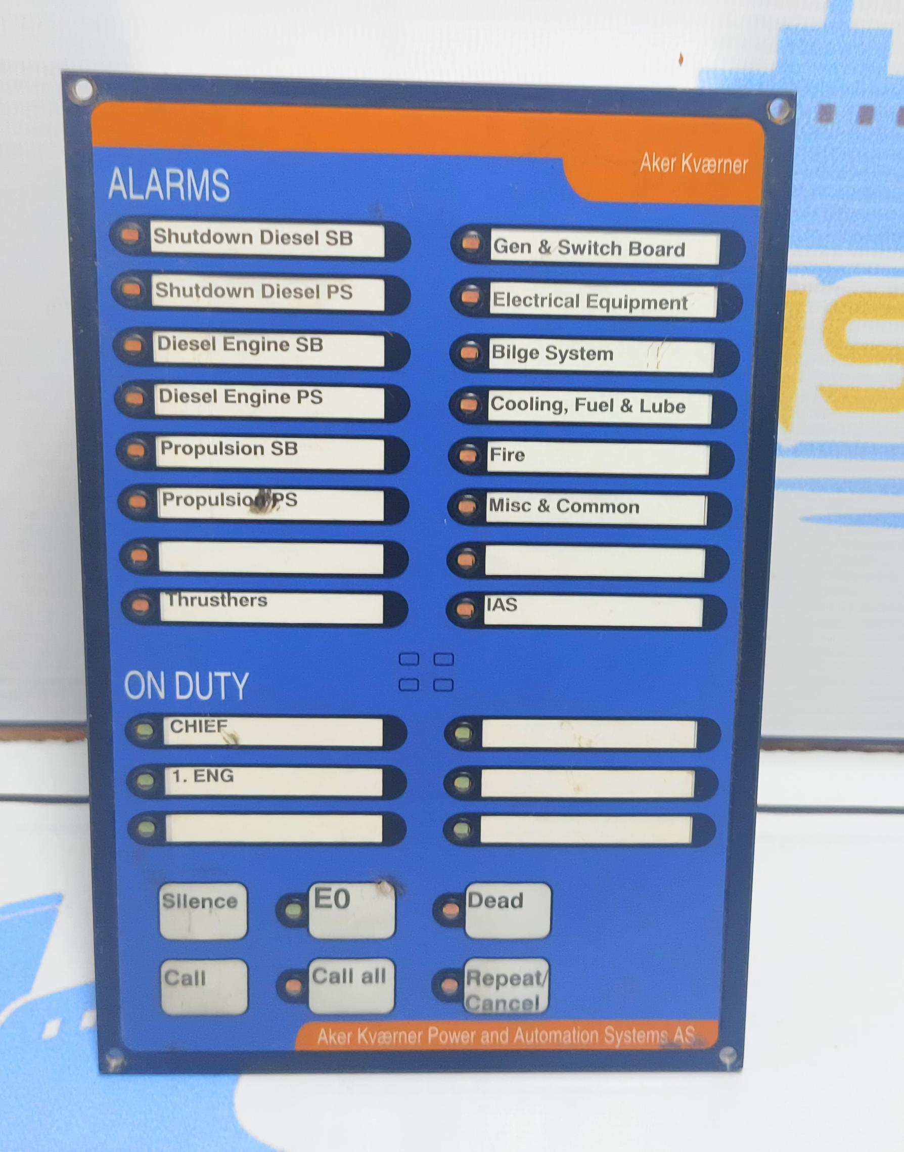 AKER ELEKTRO MARINE  ALARM PANEL TOOL