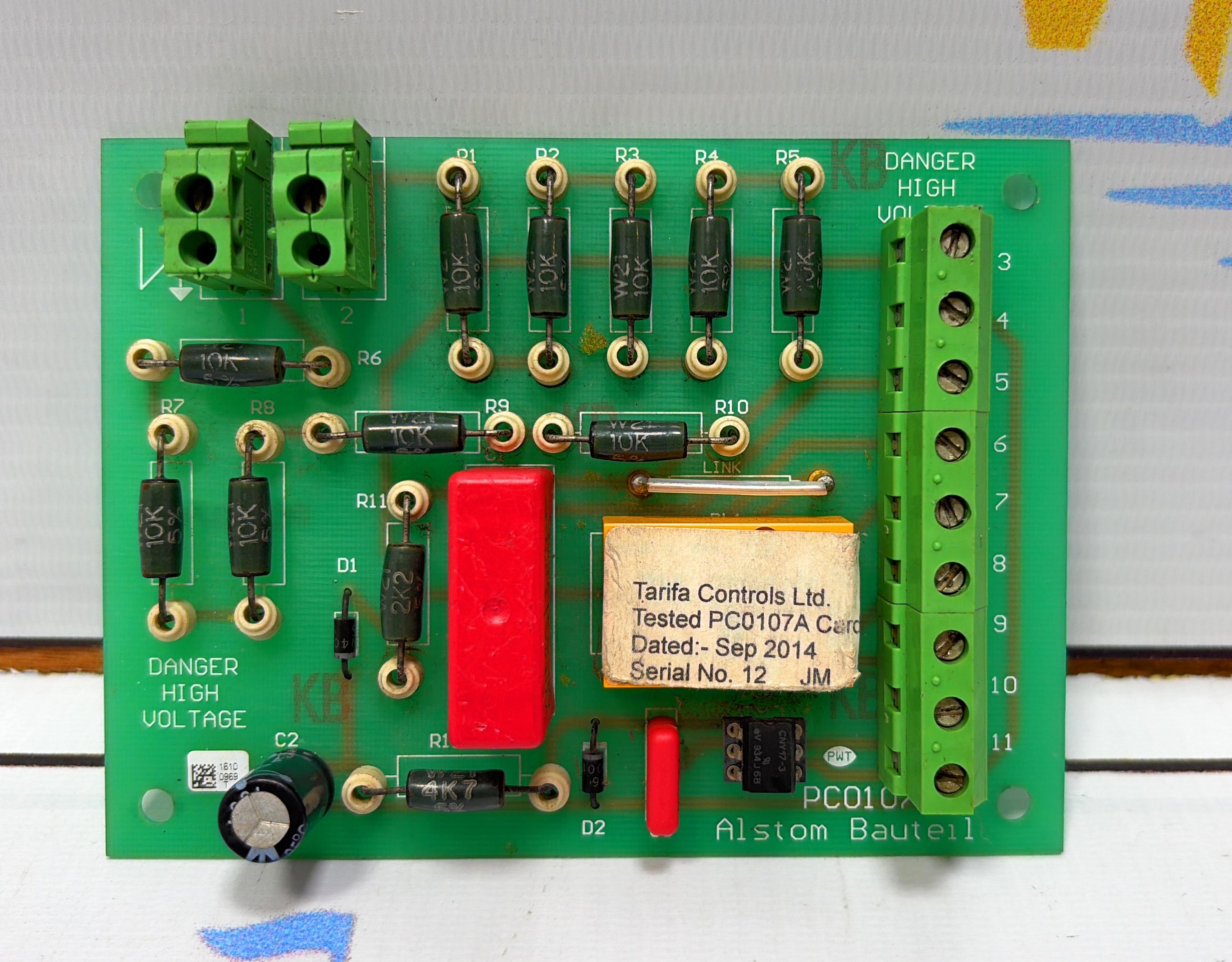 ALSTOM BAUTELL PC0107 A PCB CARD 