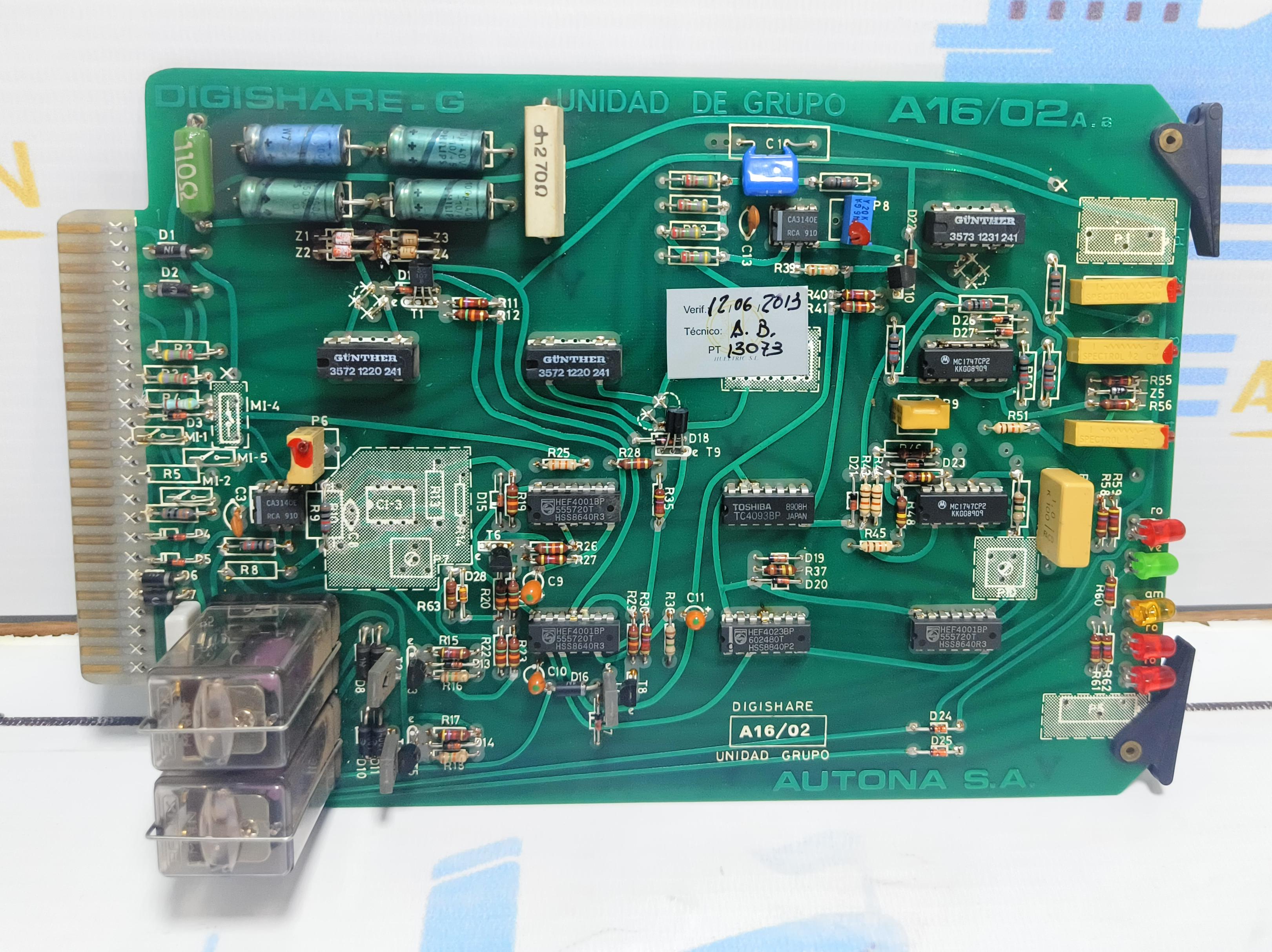 Autona AS A16/02 Unidad Circuit Board 