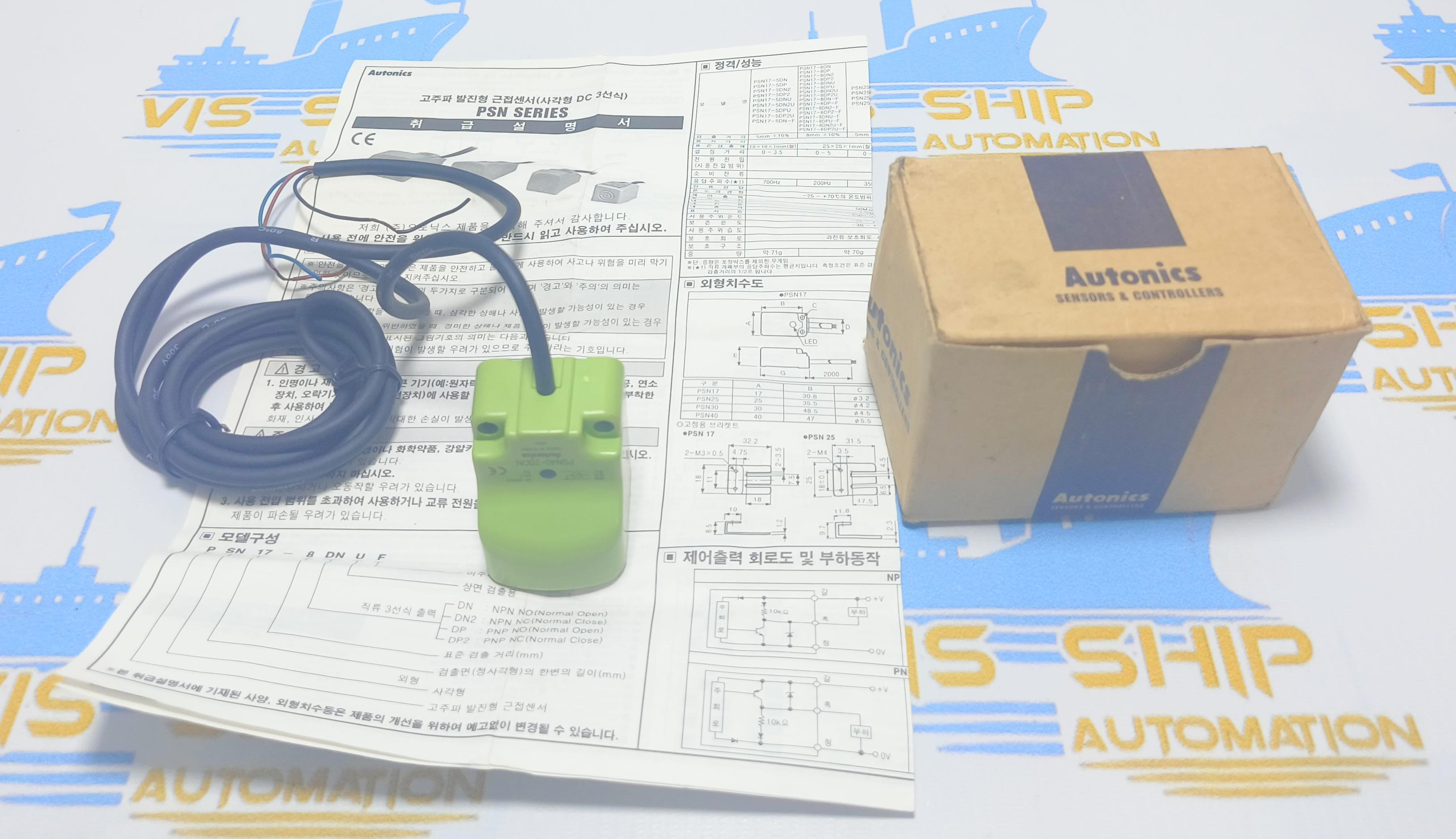 AUTONICS PSN40-20DN PROXIMITY SENSOR 12-24 VDC