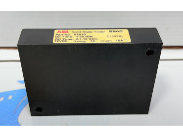 ABB SSAC SOLID STATE TIMER PART NO : X 2910 ON TIME 1-30 MIN OFF TIME 0.1-10 SEC 12 VDC 