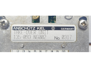 ANSCHUTZ KIEL 135- 093 NG002 TAKE OVER UNIT NO : 0317