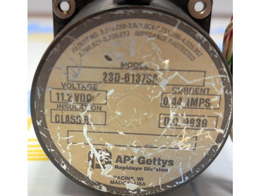 API GETTY 23D-6137SA STEPPER MOTOR 11.2 VDC 0.44 AMPS 