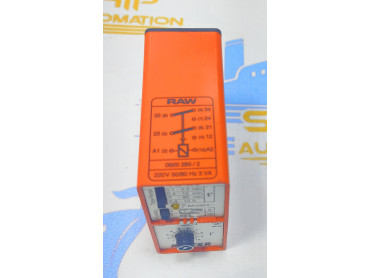 BIRCHER RAW RIETER VDE 0435 TIME RELAY 0920 285 / 2 50/60 Hz 220 V 