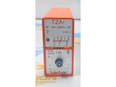  BIRCHER TZAr RELAY VDE0435 VDE 0435 3 - 30 S 220 V 50/60 Hz 3VA