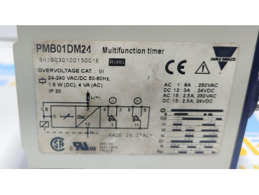 CARLO GAVAZZI PMB01DM24 SOLID STATE MULTIFUNCTION TIMER RELAY 