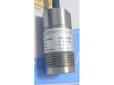 COMPOSITE INTEGRATION  SENSOR PART NUMBER XE - 0050 - 006 RANGE : 0 - 4 BAR ABS 0-10V Sr.No. 1014210