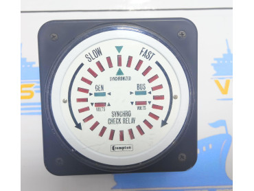 CROMPTON 077-14HU-SZYY-FQ SLOW-FAST SYNCHRO CHECK RELAY Ser.No. 713032 005