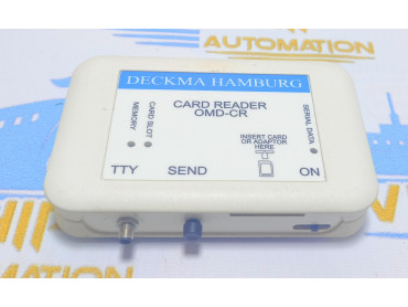 DECKMA HAMBURG TYPE OMD-CR CARD READER OIL IN WATER MONITORING DEVICE SER NO: 2001620 WITH CABLE CODE 