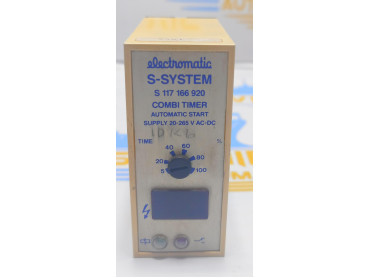 ELECTROMATIC S - SYSTEM S 117 166 920 COMBI TIMER AUTOMATICE START 20-265V AC-DC 10K6