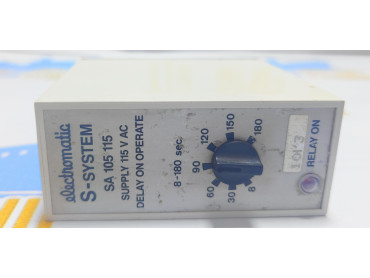 ELECTROMATIC S - SYSTEM  SA105 115 Delay On Operate 115VAC 0-180 sec. 10K3