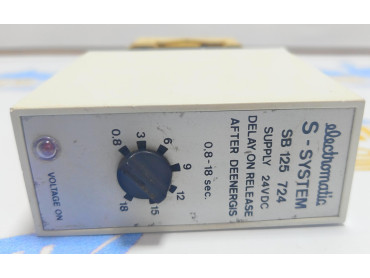 ELECTROMATIC S-SYSTEM SB 105 724 DELAY ON RELEASE TIMER RELAY 24VCD 