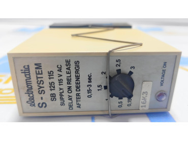 ELECTROMATIC S - SYSTEM SB 125 115 SUPPLY 115 V AC DELAY ON RELEASE AFTER DEENERGIS 0,15-3sec. 16K3