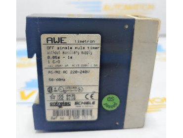ENTRELEC AHE SCHIELE TIMETRON OFF DELAY TIMER . Ref No 3-30s 2.550.151.31