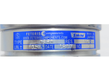 FETERIS COMPONENTS Sakae CP50 Rotary Potentiometer 1kΩ LIN. ±0.5 %
