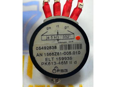FSG PK 613-46 M ll d  Potentiometer.NO:  05492838. AN 1566Z81-005.010 .ELT 159935