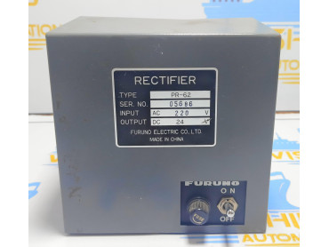 FURUNO PR-62 Rectifier, Input: AC 220 V, Output: DC  24 V SER No: 05686