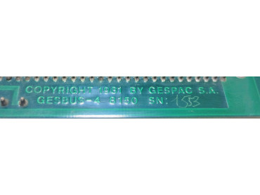 GESPAC S.A GESBUS-4 8150 PCB CARD FOR CMR 708 S/N: 1553