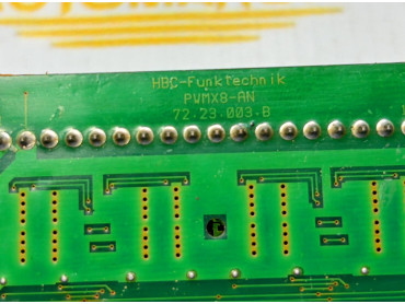 HBC -FUNKTECHNIK PWMX8-AN 72.23.003.B RELAY CARD  72.23.004 C PWMX8 - ST 