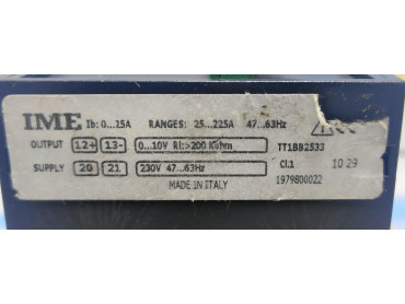 IME CURRENT TRANSDUCER TT1BB2533 NO : 1979800022