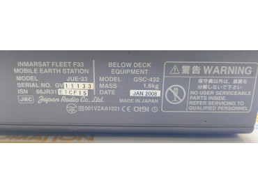 JRC JUE-33 GSC-432 Mobile Earth Station SERIAL  NO. GV 11133