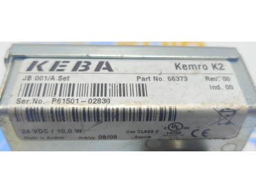 KEBA JB001/A Set KEMRO K2 66373 GATEWAY BOX ser No P61501-02830