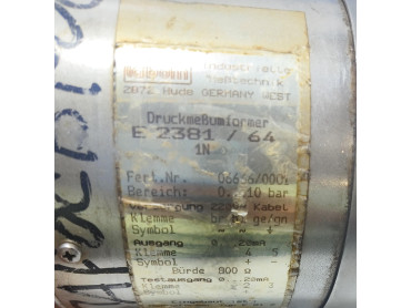 labom pressure transmitter 0 to 10 bar 