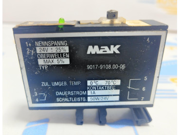 MAK 9017-9108.00-06 PLUG IN RELAY