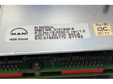 MAN B&W MBD NR. 2101546-5 EXHAUST GAS TEMPERATURE HMI PANEL DISPLAY SER NO : ST9938170 01792 
