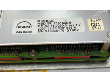 MAN B&W MBD NR. 2101546-5 EXHAUST GAS TEMPERATURE HMI PANEL DISPLAY SER NO : ST9938170 01802