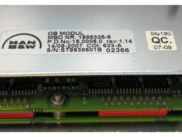 MAN B&W MODEL : 1685335-5 RPM INDICATOR MODULE SER NO : ST9938601B 02366