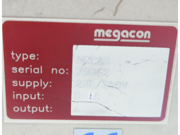 MEGACON CURRENT TRANSDUCER TYPE: MCCAB SERIAL NO : 79862 . 200-240 V 