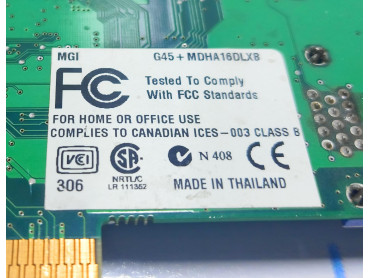 MGI G45+MDHA16DLXB 971 -0302 REV:A VGA DUAL HEAD 