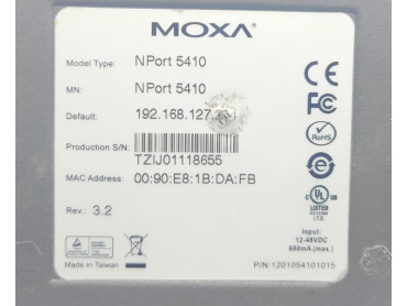 MOXA N port 5410 SERIAL DEVICE SERVER MADE IN TAIWAN 