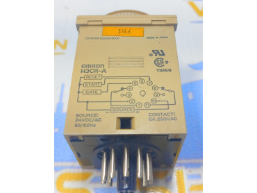 OMRON H3CR - A  0 TO 1.2 SEC TIMER 100 - 240 VAC 50/60 Hz MADE IN JAPAN 