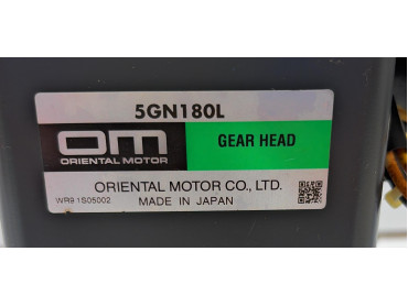 ORIENTAL MOTOR  5RK40GN-A REVERSIBLE MOTOR 5GN180L GEAR HEAD  WR9 1924307