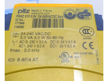 PLIZ PSWZ X1P SAFETY RELAY ID NO : 777949 118400