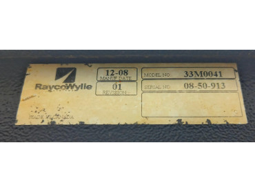 RAYCOWYLIE 33M0041 BLACK MODULE SERIAL NO : 08-05-913 