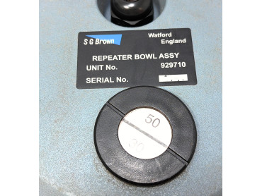 SG BROWN MERIDIAN  UNIT NO : 929710 REPEATER BOWL GIMBAL MOUNTING BRACKET ASSY UNIT NO : 929711