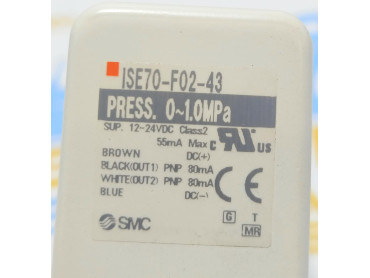 SMC MPa ISE70-F02-43 Pressure Switch 12-24VDC