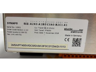 SYMAP ECG ENGINE CONTROL AND GENERATOR PROTECTOR DEVICE Ser No: 13922 date: 07/11/2018 POWER SUPPLY 12-36 V DC 