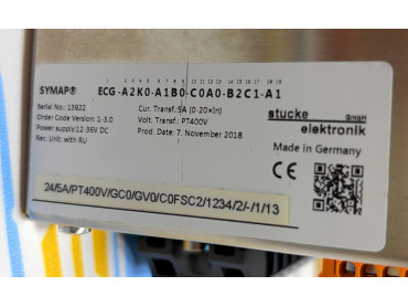 SYMAP ECG ENGINE CONTROL AND GENERATOR PROTECTOR DEVICE Ser No: 13922 date: 07/11/2018 POWER SUPPLY 12-36 V DC 