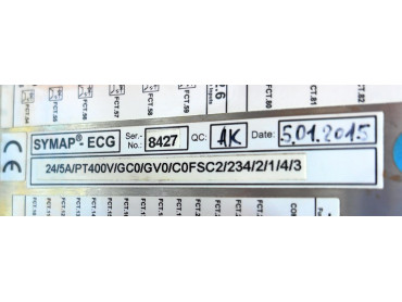 SYMAP IPT POWER  ECG ENGINE CONTROL AND GENERATOR PROTECTOR DEVICE Ser No: 8247 date: 05/01/2015