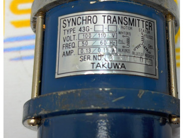 TAKUWA  43G-A SYNCHRO TRANSMITTER VOLT: 100-110 V 50/60 Hz SER NO : 3X1006 