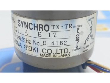 TAMAGAWA SEIKI CO.LTD TS 4 E 17    SYNCHRO MOTOR 100  V  50/60 Hz NO: D 4182  MADE IN JAPAN 