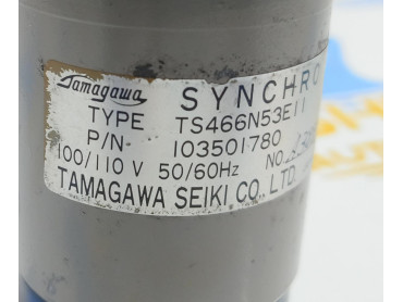 TAMAGAWA SEIKI CO.LTD TS 466N53E11   SYNCHRO MOTOR 100/110  V  50/60 Hz NO: A 3889 P/N 103501780  MADE IN JAPAN 
