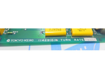 TOKYO KEIKI 114291617 TURN RATE PCB CARD 8393005 NO: 114205227 TURN RATE