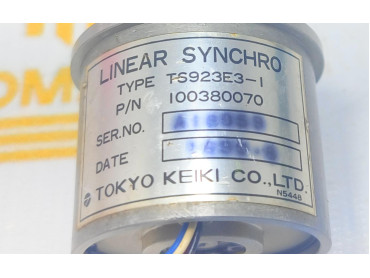 TOKYO KEIKI CO. LTD LINEAR SYNCHRO MOTOR TYPE : TS923E3-1  P/N 100380070 SER NO : A16059