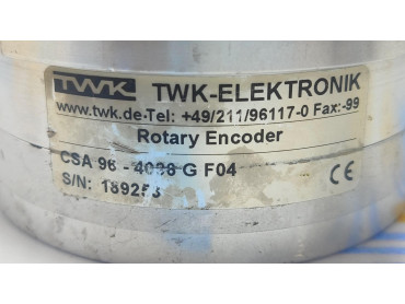 TWK ELEKTRONIC CSA 96 - 4096 G F04 ROTARY  ENCODER S/N 189253